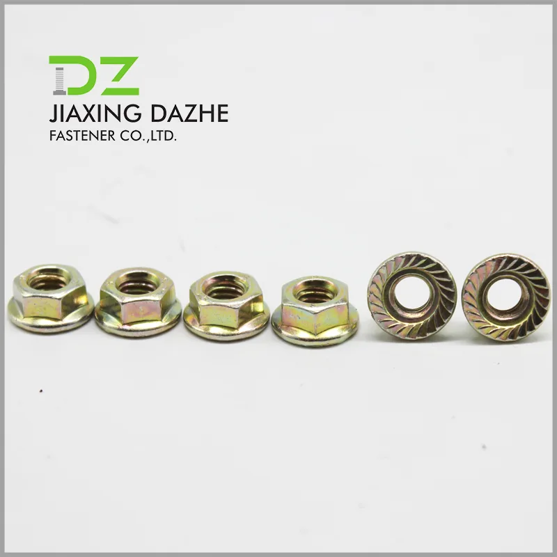 DIN6923 ইস্পাত ফ্ল্যাঞ্জ বাদাম
